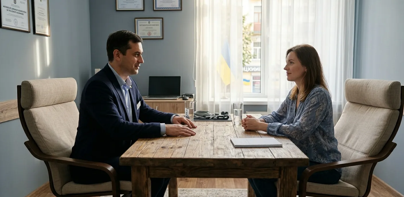 Передтестова бесіда поліграфолога з клієнтом перед перевіркою на детекторі брехні