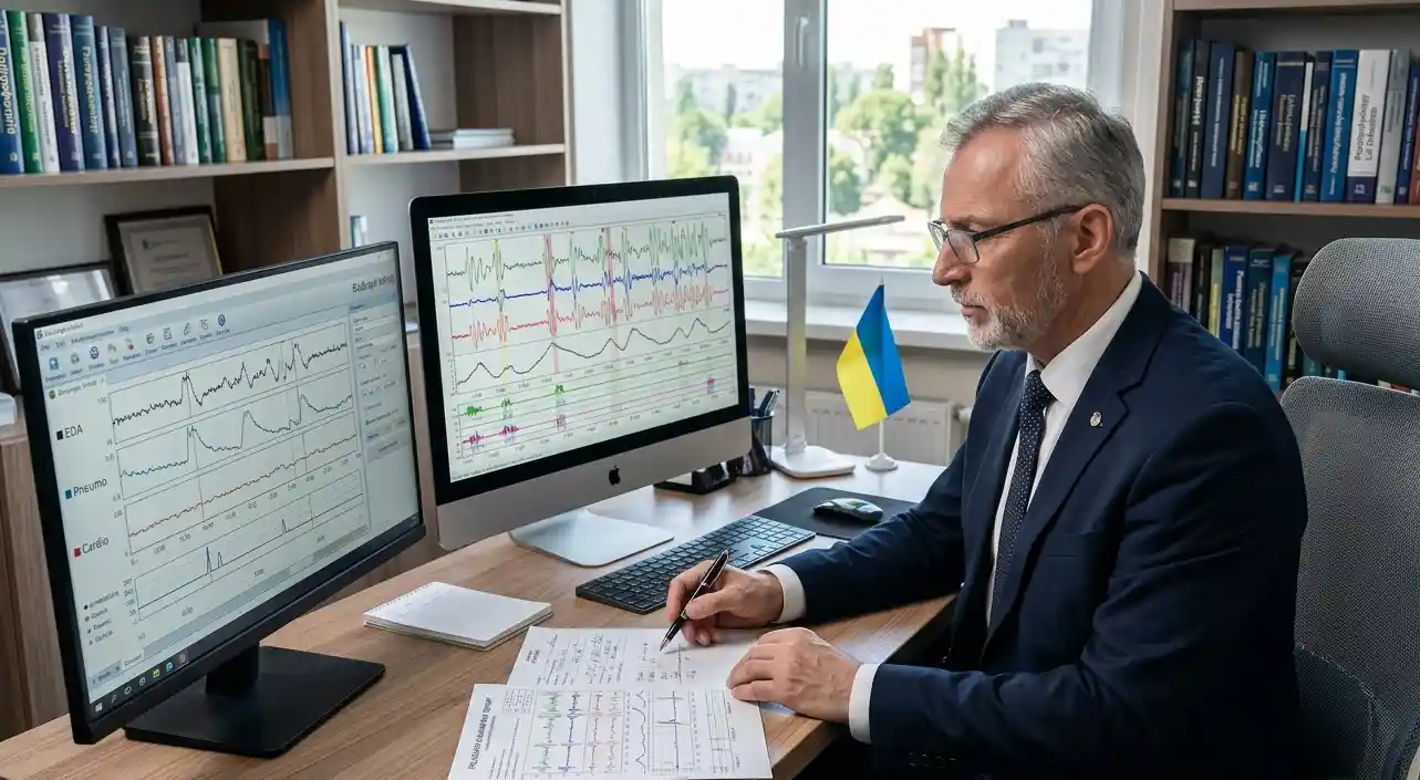 Поліграфолог у Житомирі аналізує результати перевірки